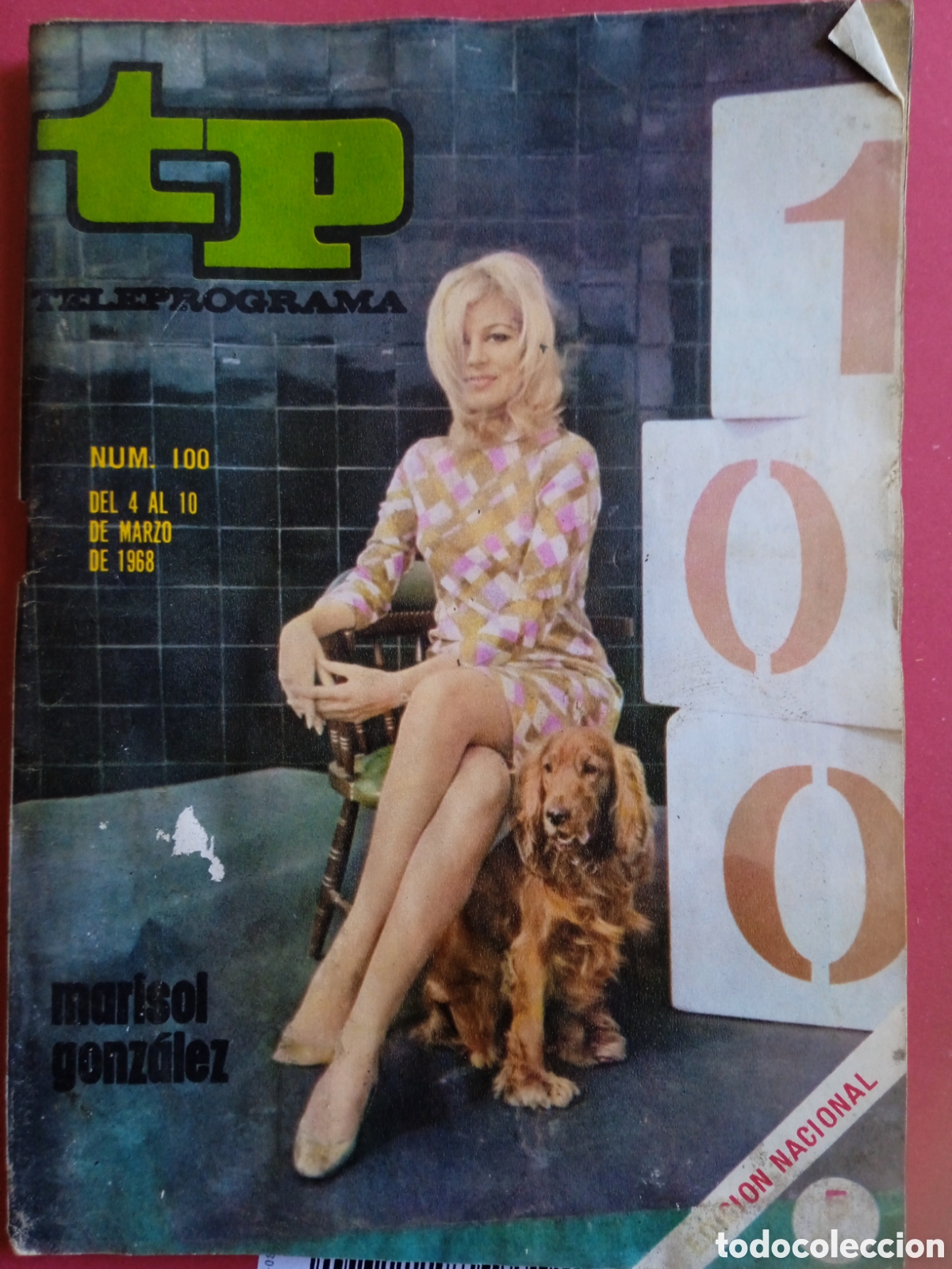 Coleccionismo de revista Teleprograma: TP Teleprograma 100 marzo 1968 Marisol Gonzalez - Foto 1