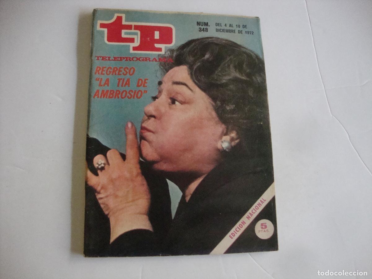 Coleccionismo de Revista Teleprograma: REVISTA TELEPROGRAMA TP N&ordm; 348 REGRESO TIA DE AMBROSIO