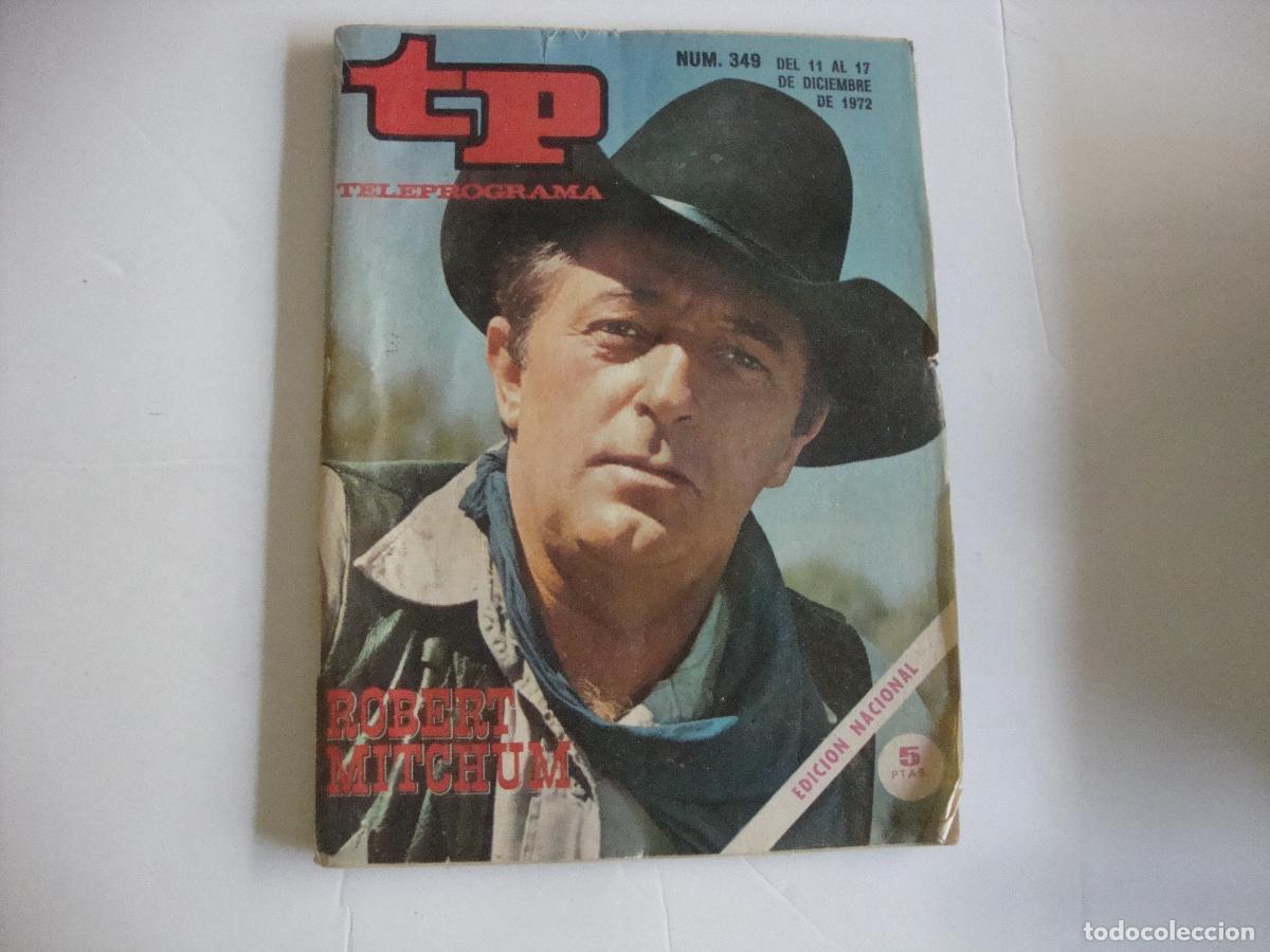 Coleccionismo de revista Teleprograma: REVISTA TELEPROGRAMA TP N&ordm; 349 ROBERT MITCHUM - Foto 1