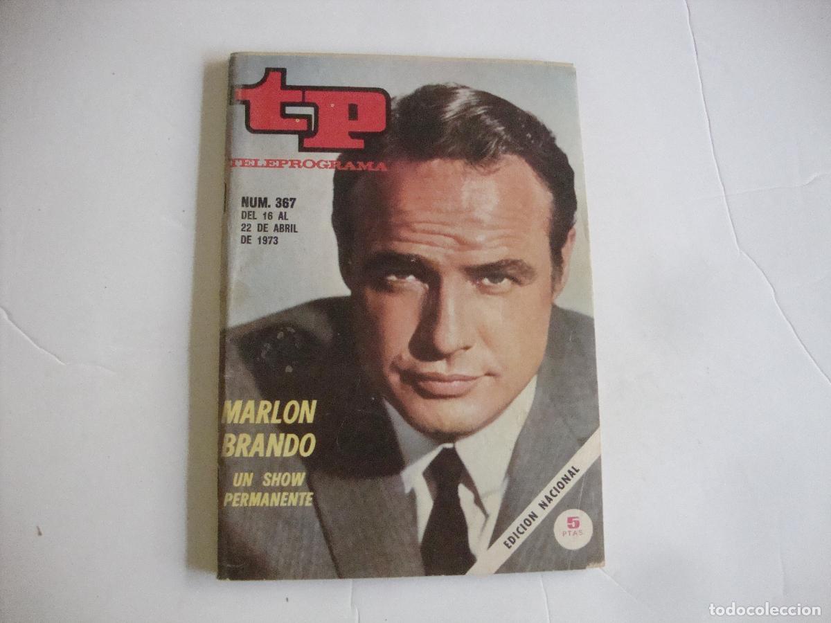 Coleccionismo de revista Teleprograma: REVISTA TELEPROGRAMA TP N&ordm; 367 MARLON BRANDO - Foto 1