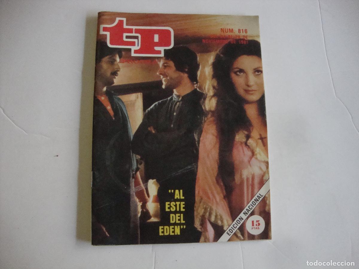 Coleccionismo de revista Teleprograma: REVISTA TELEPROGRAMA TP N&ordm; 816 AL ESTE DEL EDEN - Foto 1