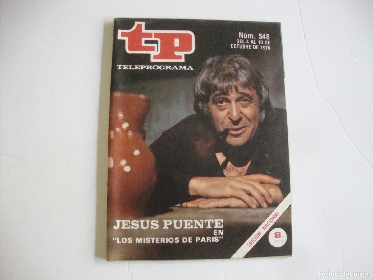 Coleccionismo de revista Teleprograma: REVISTA TELEPROGRAMA TP N&ordm; 548 JESUS PUENTE - Foto 1