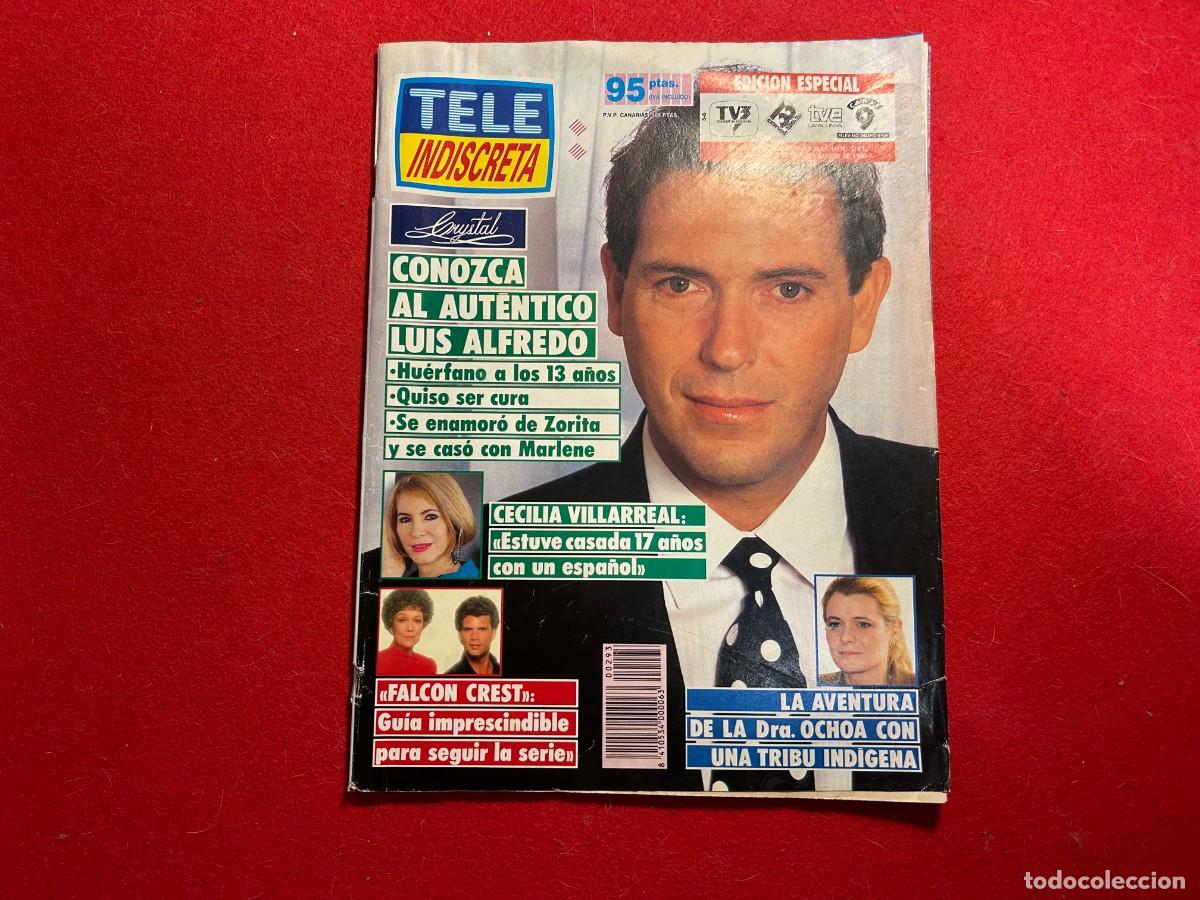 Coleccionismo de Revista Teleprograma: tele indiscreta teleprograma N&ordm; 293 - Irma Soriano - Alfonso Arus - Emilio Reyes - de 1990