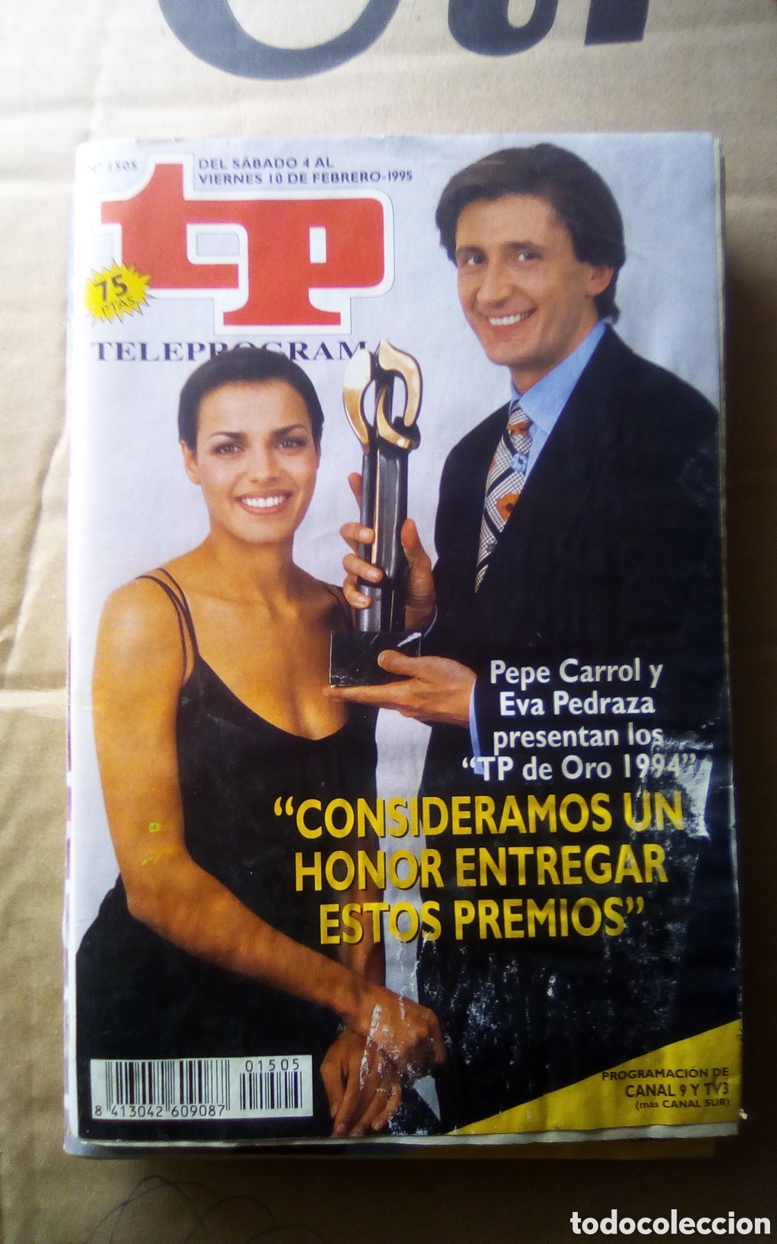 Coleccionismo de Revista Teleprograma: TP teleprograma. N 1505. Del 4 al 10 de 1995. Pepe Carrol.
