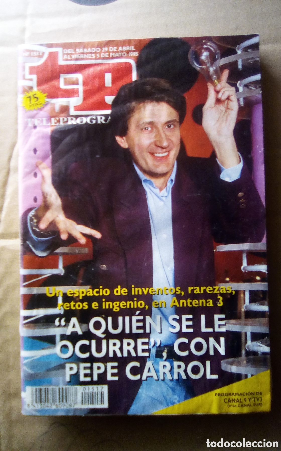 Coleccionismo de Revista Teleprograma: TP teleprograma. N 1517. Del 29 de abril al 5 de mayo de 1995. Pepe Carrol.