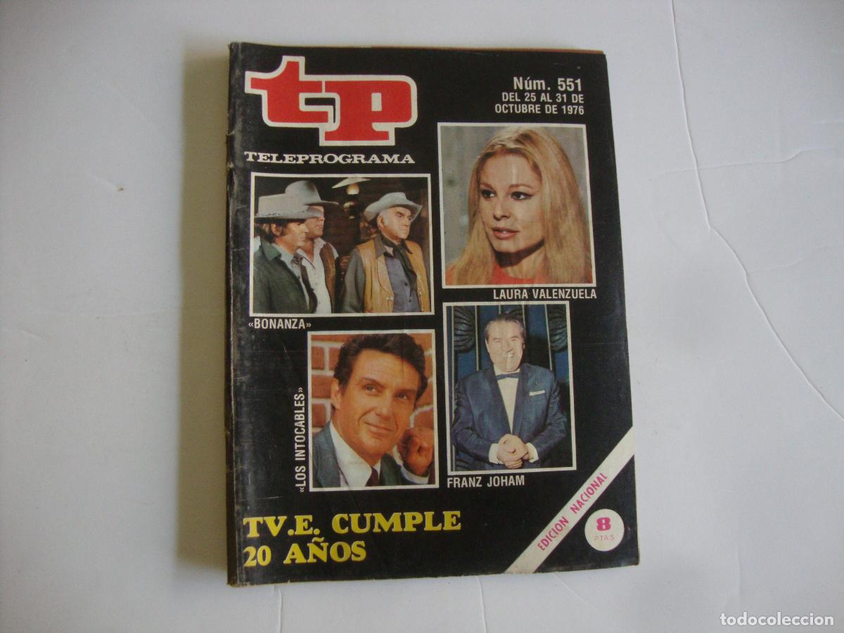 Coleccionismo de Revista Teleprograma: REVISTA TELEPROGRAMA TP N&ordm; 551 TVE CUMPLE 20 A&Ntilde;OS