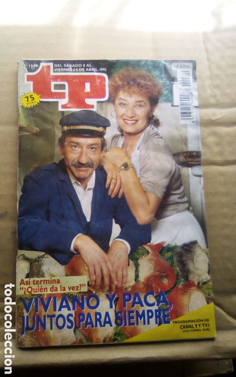 Coleccionismo de Revista Teleprograma: TP teleprograma. N&deg; 1514. Del 8 al 14-04-1995. Jos&eacute; Sacrist&aacute;n y Beatriz Carvajal. &rdquo;Qui&eacute;n da la vez&rdquo;.