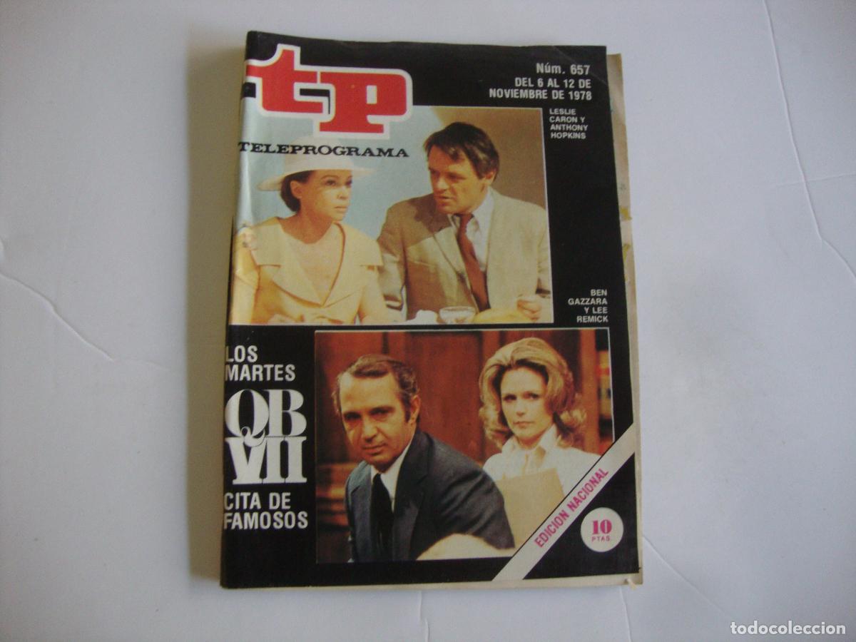 Coleccionismo de Revista Teleprograma: REVISTA TELEPROGRAMA TP N&ordm; 657 LOS MARTES QBVII CITA DE FAMOSOS