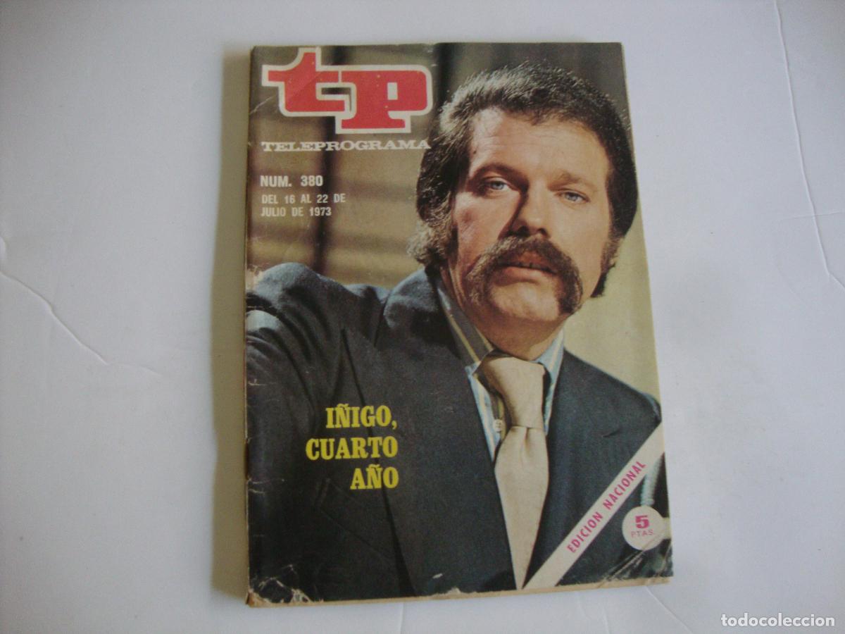Coleccionismo de revista Teleprograma: REVISTA TELEPROGRAMA TP N&ordm; 380 I&Ntilde;IGO CUARTO A&Ntilde;O - Foto 1