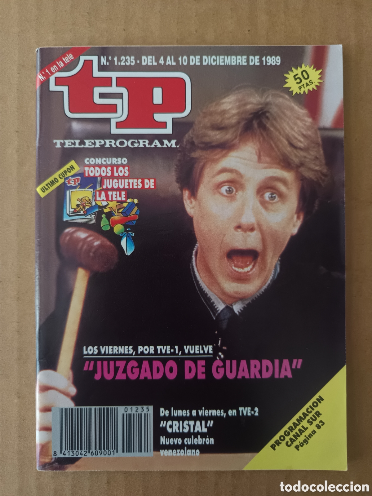 Coleccionismo de Revista Teleprograma: TP n&deg;1235 (Hachette, 1989). Teleprograma. Juzgado de Guardia. 100 p&aacute;ginas a color.