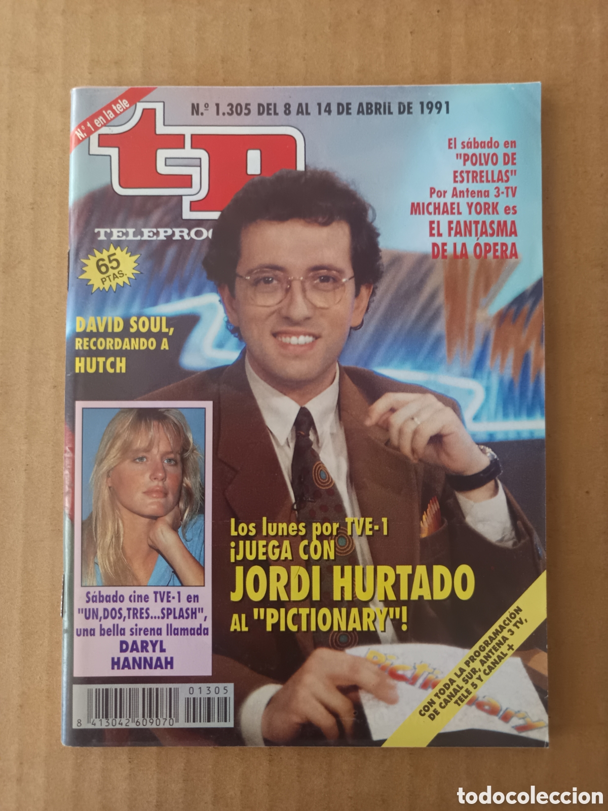 Coleccionismo de Revista Teleprograma: TP n&deg;1305 (Hachette, 1991). Teleprograma. Jordi Hurtado. 100 p&aacute;ginas a color.