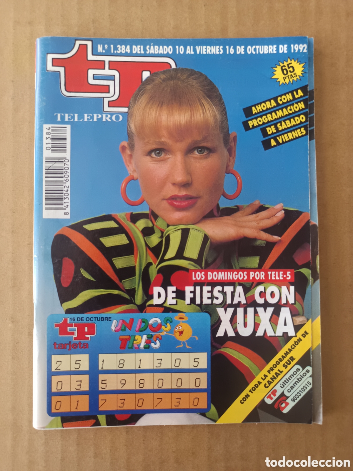 Coleccionismo de Revista Teleprograma: TP n&deg;1384 (Hachette, 1992). Teleprograma. Xuxa. 100 p&aacute;ginas a color.