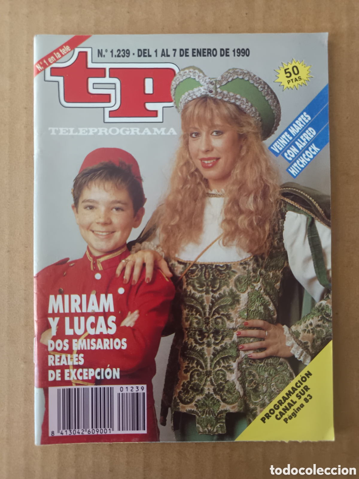 Coleccionismo de Revista Teleprograma: TP n&deg;1239 (Hachette, 1990). Teleprograma. Miriam D&iacute;az Aroca. 100 p&aacute;ginas a color.