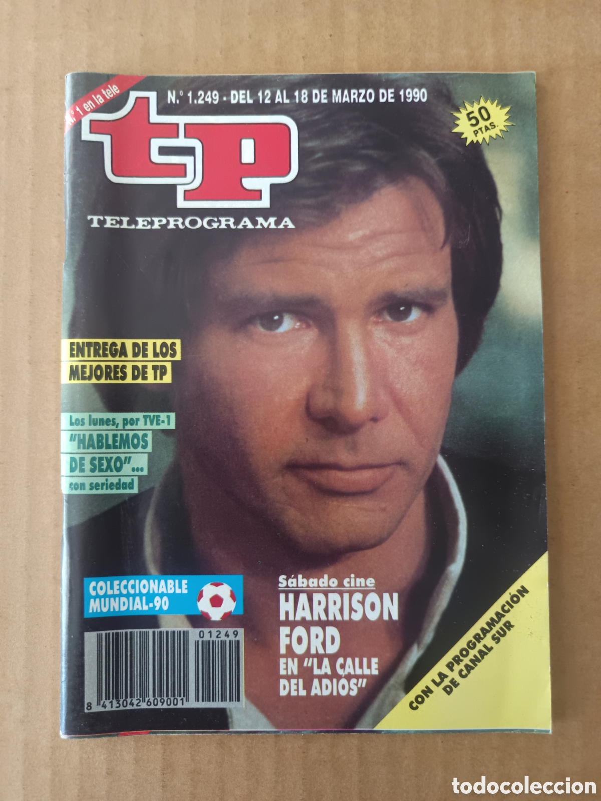 Coleccionismo de Revista Teleprograma: TP n&deg;1249 (Hachette, 1990). Teleprograma. Harrison Ford 100 p&aacute;ginas a color.