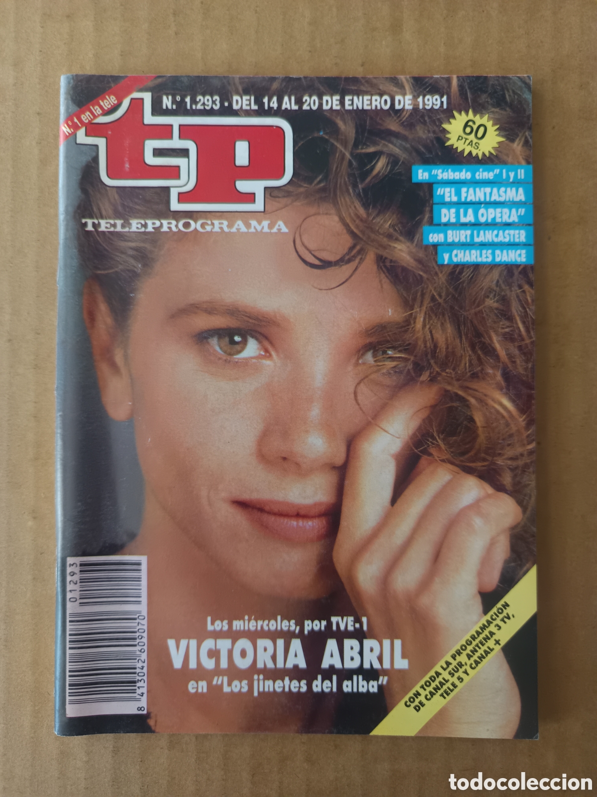 Coleccionismo de Revista Teleprograma: TP n&deg;1293 (Hachette, 1991). Teleprograma. Victoria Abril. 100 p&aacute;ginas a color.