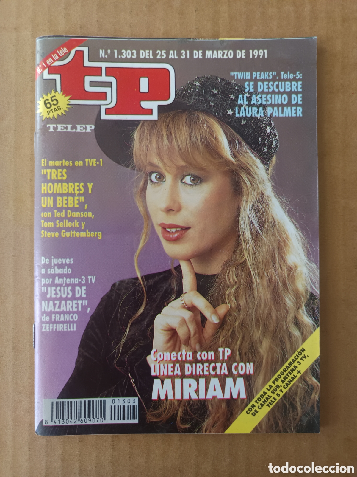 Coleccionismo de Revista Teleprograma: TP n&deg;1303 (Hachette, 1991). Teleprograma. Miriam D&iacute;az Aroca. 100 p&aacute;ginas a color.