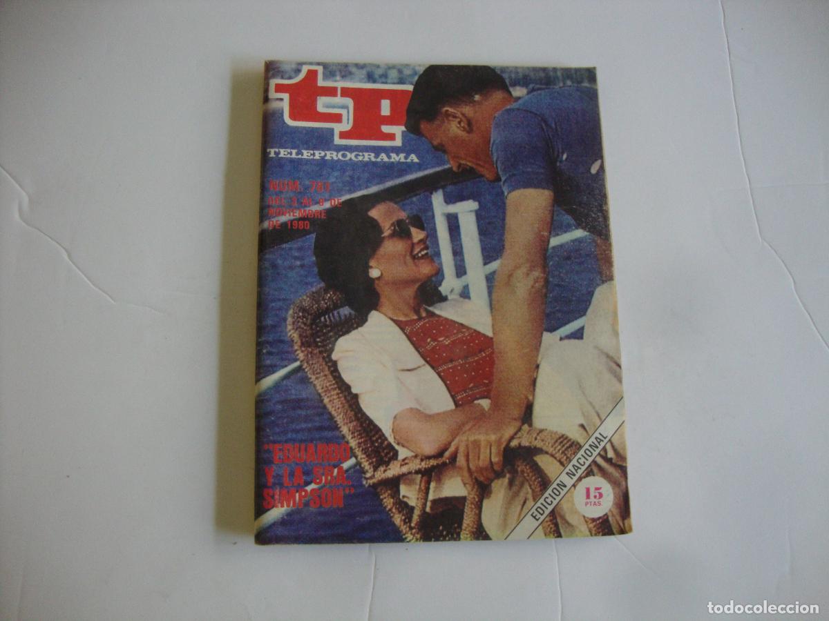 Coleccionismo de revista Teleprograma: REVISTA TELEPROGRAMA TP N&ordm; 761 EDUARDO Y LA SRA SIMPSON - Foto 1