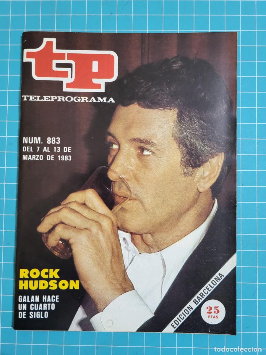 Coleccionismo de Revista Teleprograma: TP. Teleprograma, N.&ordm; 883, Rock Hudson, 1983.