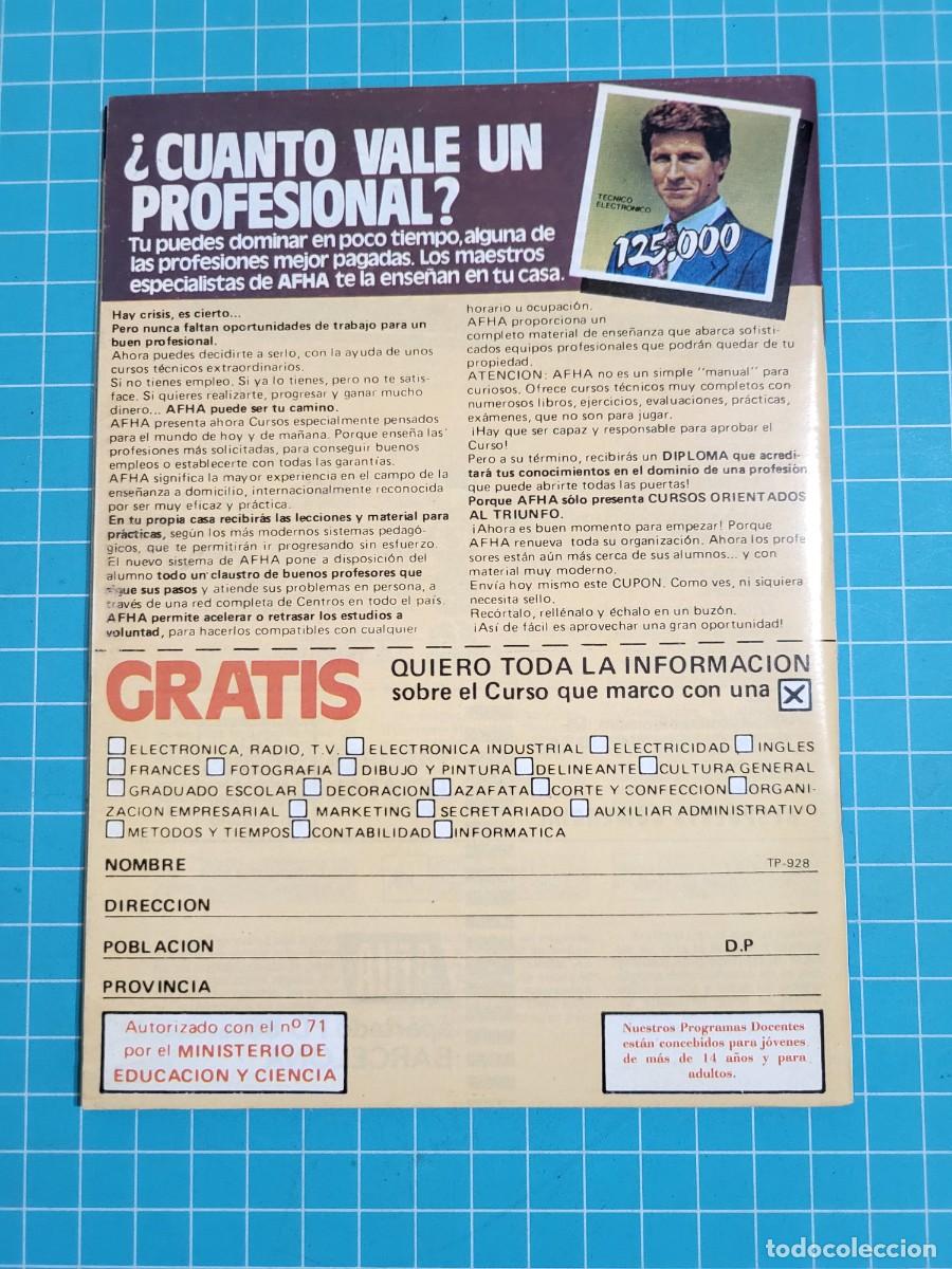 Coleccionismo de revista Teleprograma: TP. Teleprograma, N.&ordm; 928. &rdquo;La noche del cine Espa&ntilde;ol&rdquo;, 1984. - Foto 2