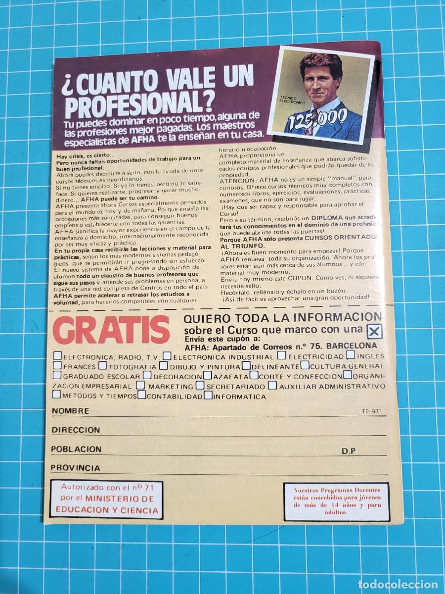 Coleccionismo de revista Teleprograma: TP. Teleprograma, N.&ordm; 932. &rdquo;Cosas de dos&rdquo; 1984. - Foto 2