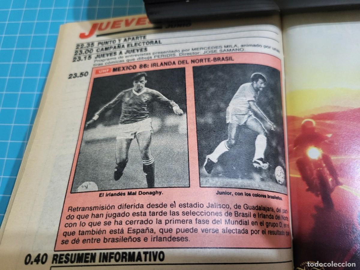 Coleccionismo de revista Teleprograma: TP. Teleprograma, N.&ordm; 1.053. Pedro Osinaga, 1986. - Foto 2