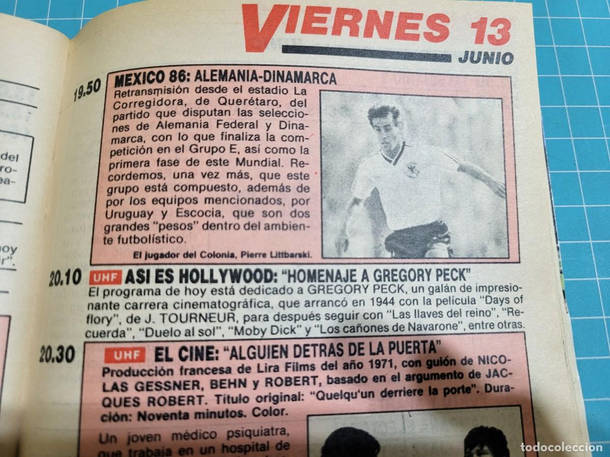 Coleccionismo de revista Teleprograma: TP. Teleprograma, N.&ordm; 1.053. Pedro Osinaga, 1986. - Foto 4
