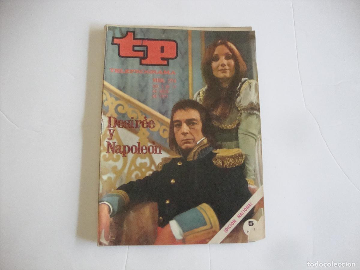 Coleccionismo de revista Teleprograma: REVISTA TELEPROGRAMA TP N&ordm; 274 DESIREE Y NAPOLEON - Foto 1