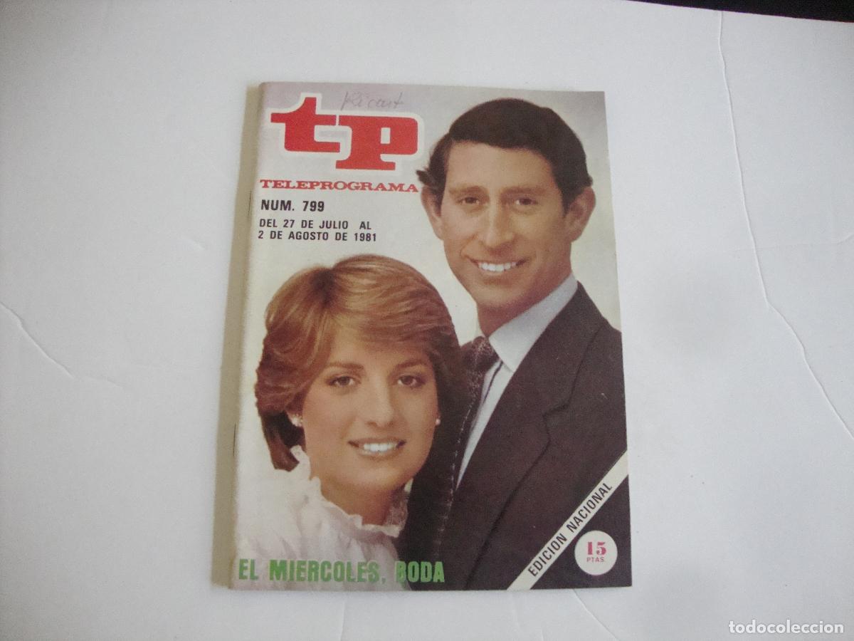 Coleccionismo de revista Teleprograma: REVISTA TELEPROGRAMA TP N&ordm; 799 EL MIERCOLES BODA - Foto 1