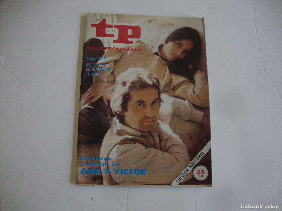 Coleccionismo de Revista Teleprograma: REVISTA TELEPROGRAMA TP N&ordm; 923 DOMINGO ESPECIAL CON ANA Y VICTOR