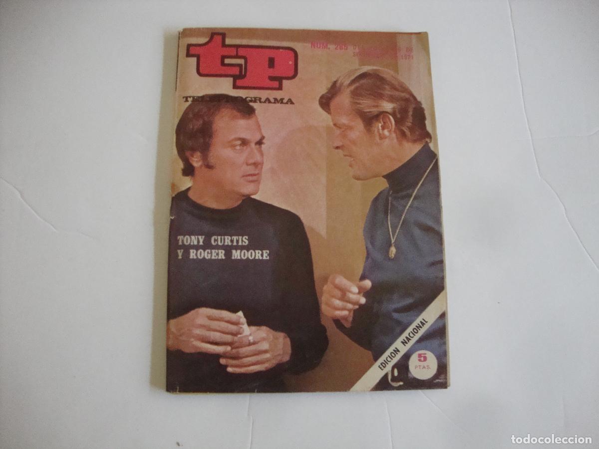 Coleccionismo de revista Teleprograma: REVISTA TELEPROGRAMA TP N&ordm; 285 TONY CURTIS Y ROGER MOORE - Foto 1