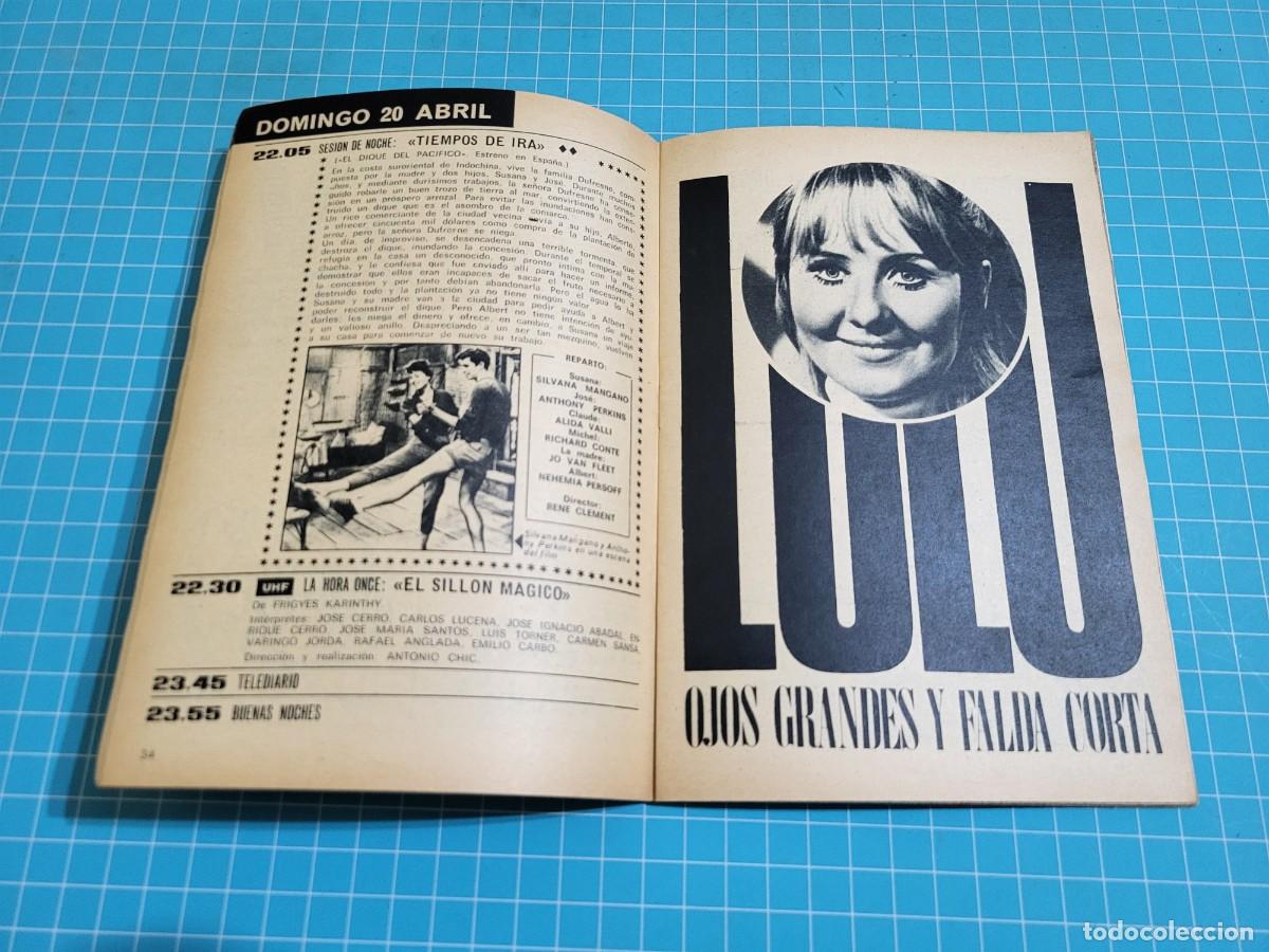 Coleccionismo de revista Teleprograma: TP. Teleprograma, N.&ordm; 158. Lul&uacute;. 1969. 2 Bolsa 1 - Foto 2
