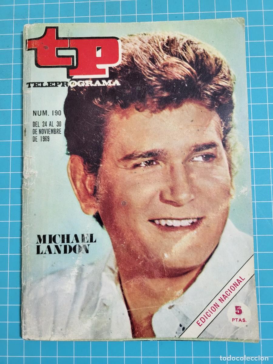 Coleccionismo de revista Teleprograma: TP. Teleprograma, N.&ordm; 190. Michael Landon. 1969. 2 Bolsa 1 - Foto 1