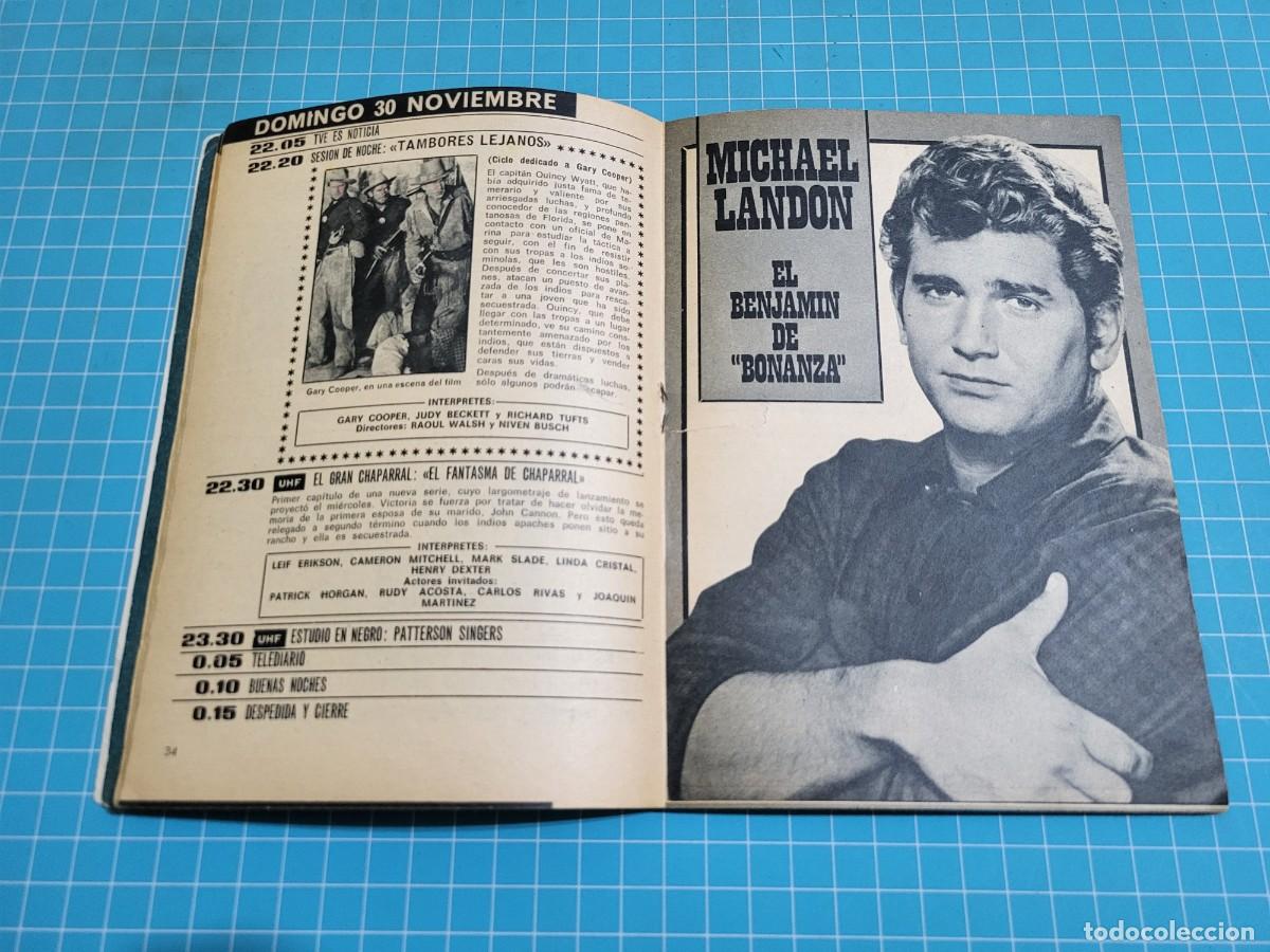 Coleccionismo de revista Teleprograma: TP. Teleprograma, N.&ordm; 190. Michael Landon. 1969. 2 Bolsa 1 - Foto 2