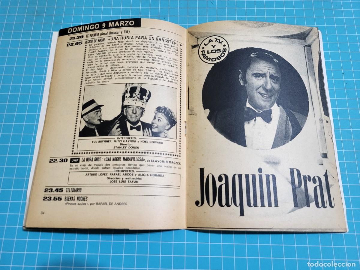 Coleccionismo de revista Teleprograma: TP. Teleprograma, N.&ordm; 152. Joaqu&iacute;n Prat. 1969. 2 Bolsa 1 - Foto 2