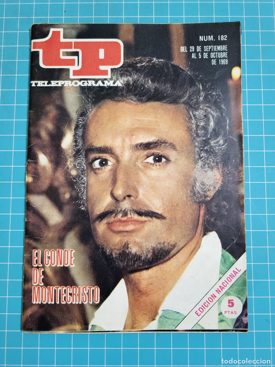 Coleccionismo de revista Teleprograma: TP. Teleprograma, N.&ordm; 182. El Conde de Montecristo. 1969. 2 Bolsa 1 - Foto 1