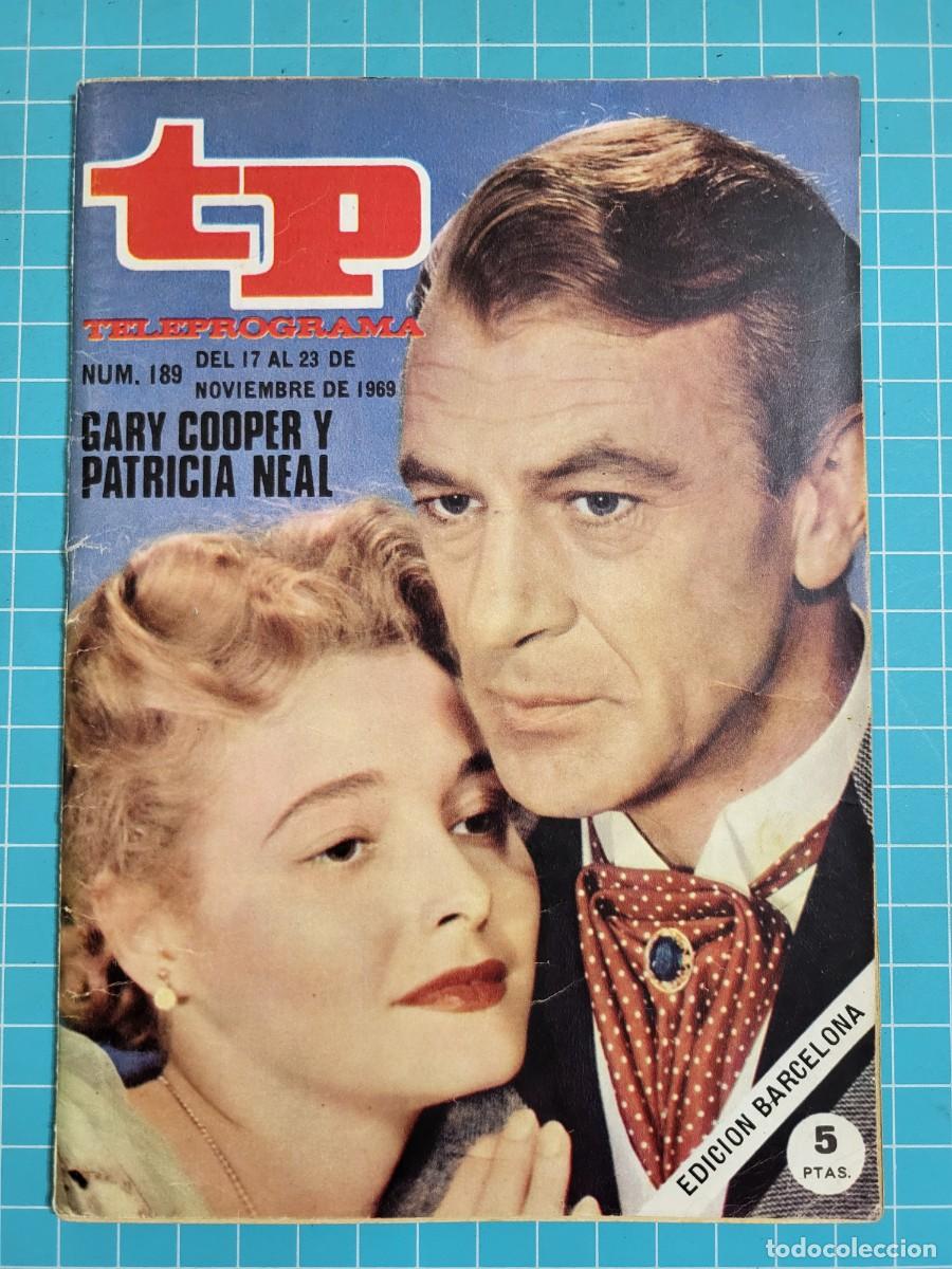 Coleccionismo de Revista Teleprograma: TP. Teleprograma, N.&ordm; 189. Gary Cooper y Patricia Neal. 1969. 2 Bolsa 1
