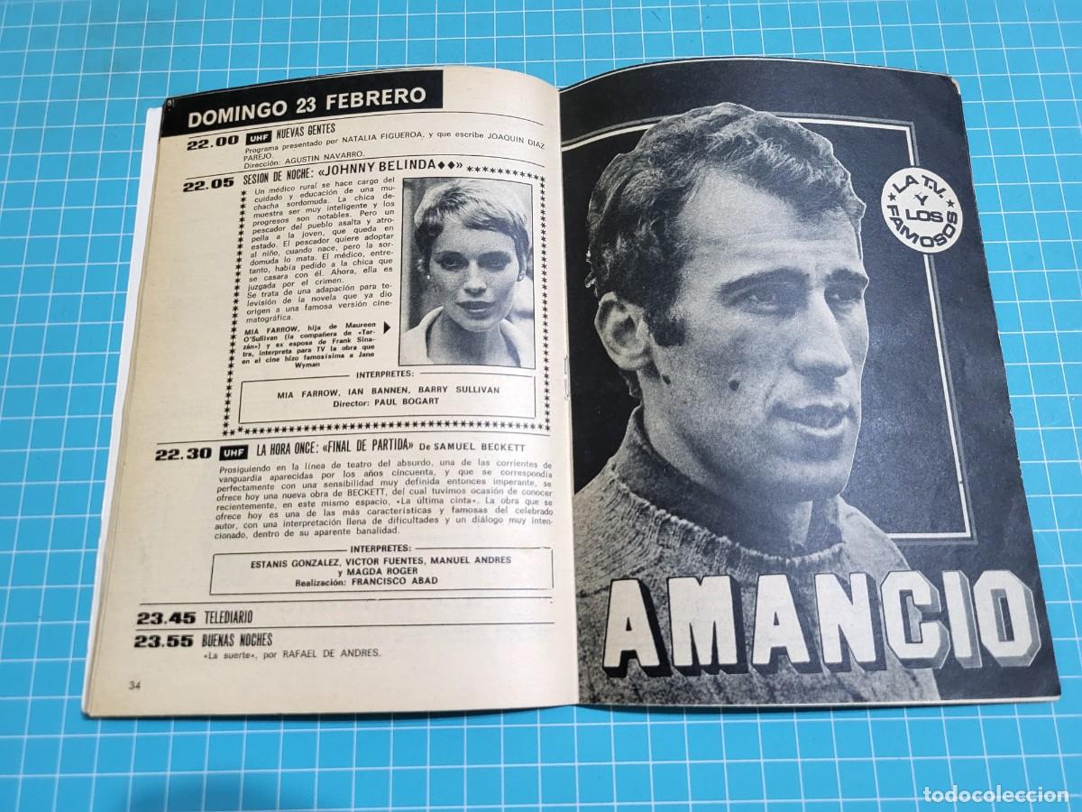 Coleccionismo de revista Teleprograma: TP. Teleprograma, N.&ordm; 150. Amancio. 1969. 2 Bolsa 1 - Foto 2