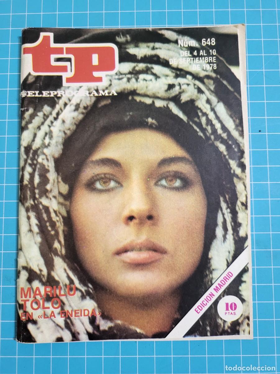 Coleccionismo de revista Teleprograma: TP. Teleprograma, N.&ordm; 648. Marilu Tolo en &rdquo;la Eneida&rdquo;. 2 Bolsa 2 - Foto 1