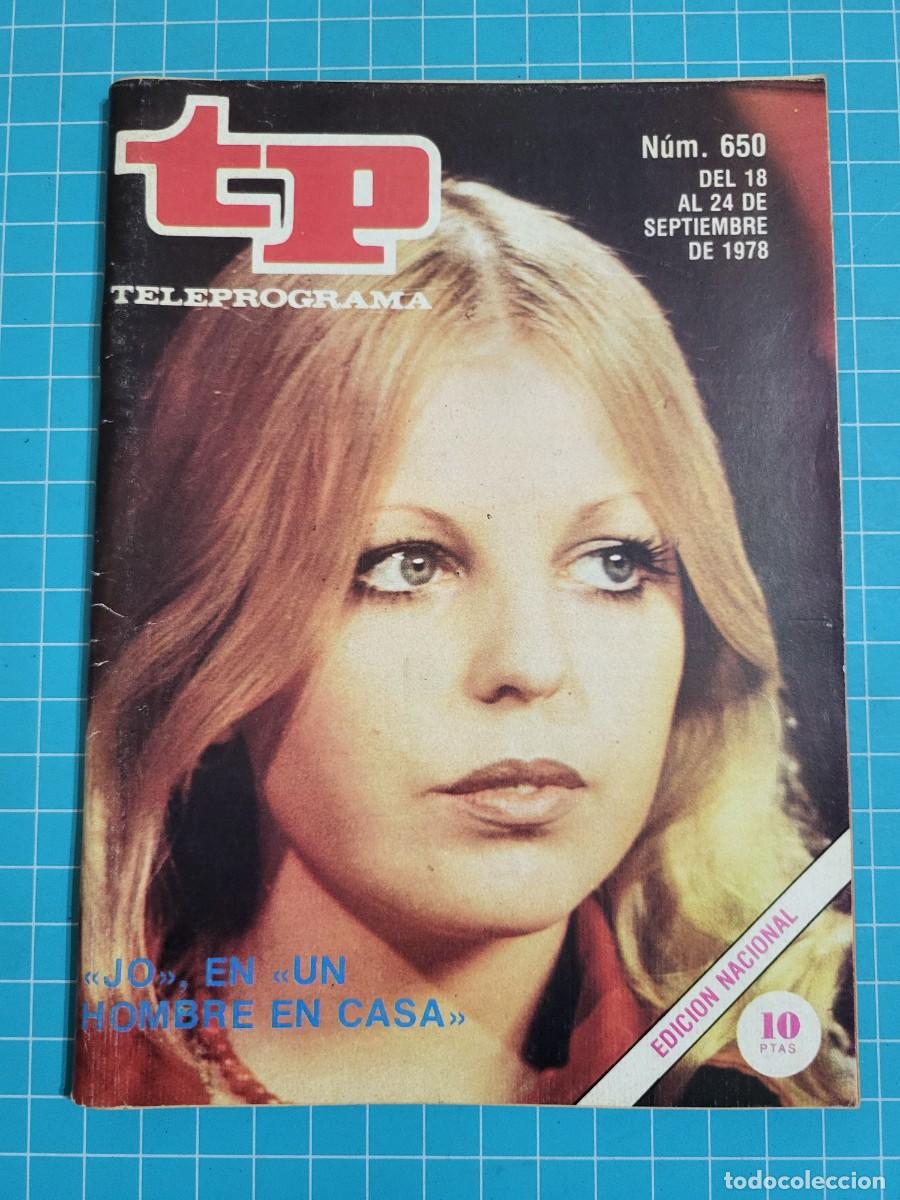 Coleccionismo de revista Teleprograma: TP. Teleprograma, N.&ordm; 650. &rdquo;Jo&rdquo;, en &rdquo;un hombre en casa&rdquo;. 2 Bolsa 2 - Foto 1