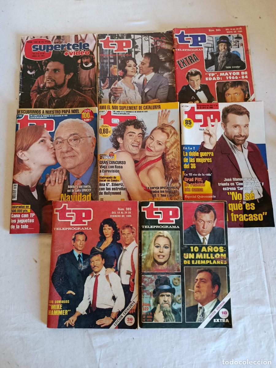 Coleccionismo de Revista Teleprograma: Lote 8 revistas TP y super tele