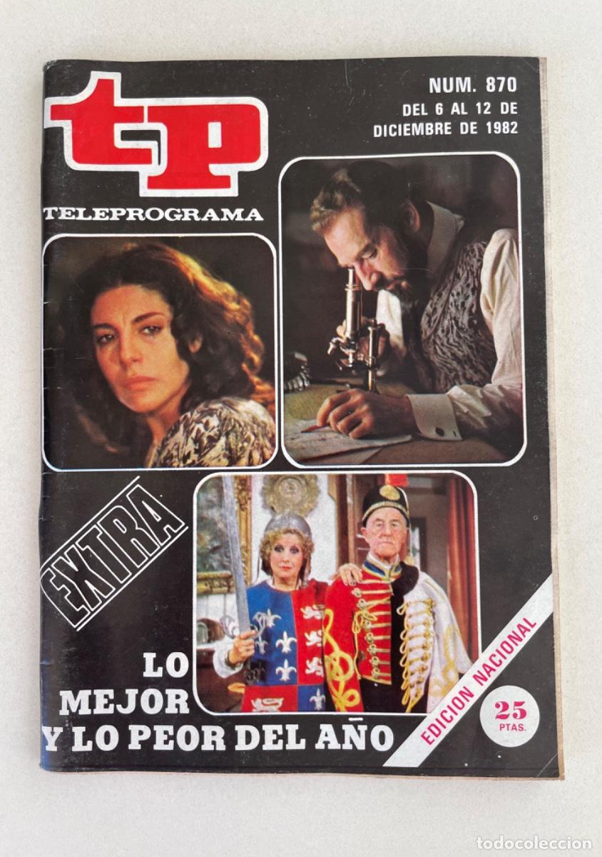 Coleccionismo de Revista Teleprograma: TP TELEPROGRAMA N&ordm; 870 DICIEMBRE 1982 *LO MEJOR Y LO PEOR. EXTRA. UN DOS TRES*