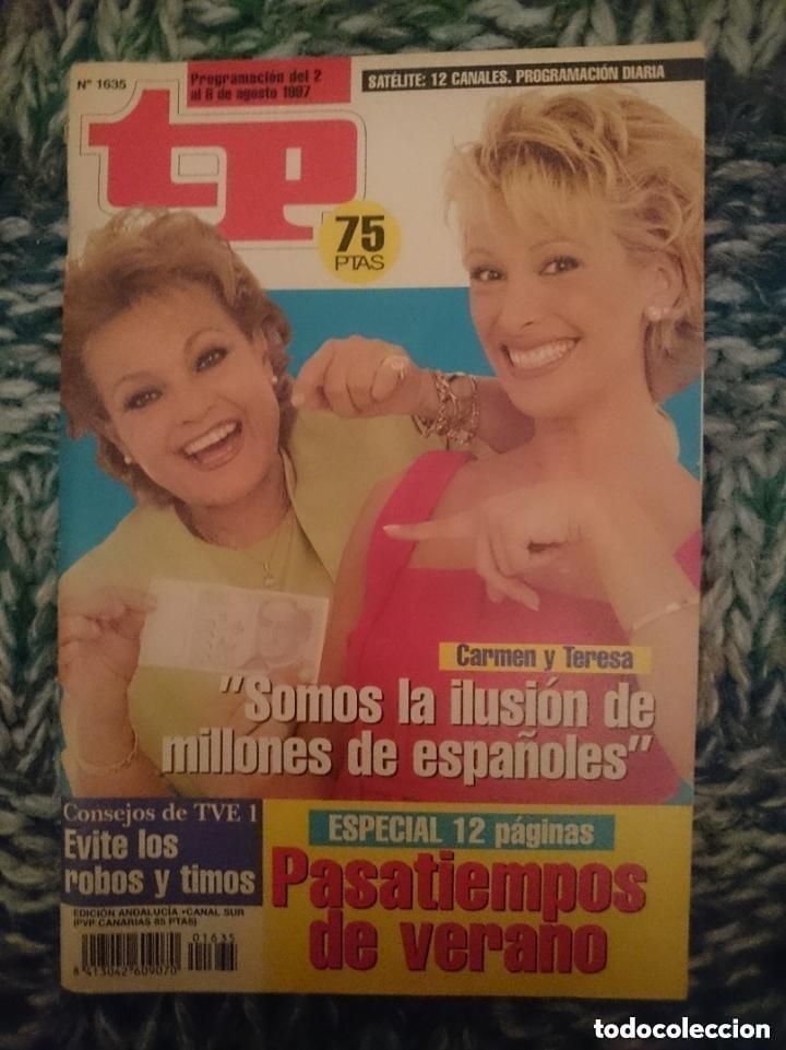 Coleccionismo de Revista Teleprograma: TP TELEPROGRAMA N 1635 DEL 2 AL 8 AGOSTO 1997 - CARMEN SEVILLA - TERESA VIEJO - -con Programacion