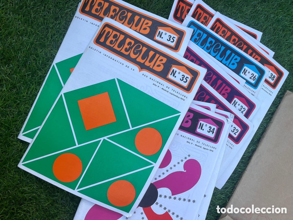 Coleccionismo de revista Teleprograma: Colecci&oacute;n 12 revistas Teleclub a&ntilde;os 70