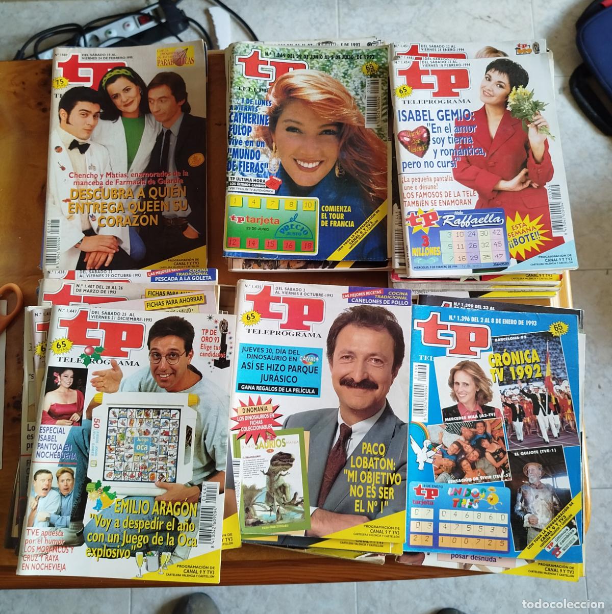Coleccionismo de revista Teleprograma: LOTE 49 REVISTAS TP TELEPROGRAMA A&Ntilde;OS 90