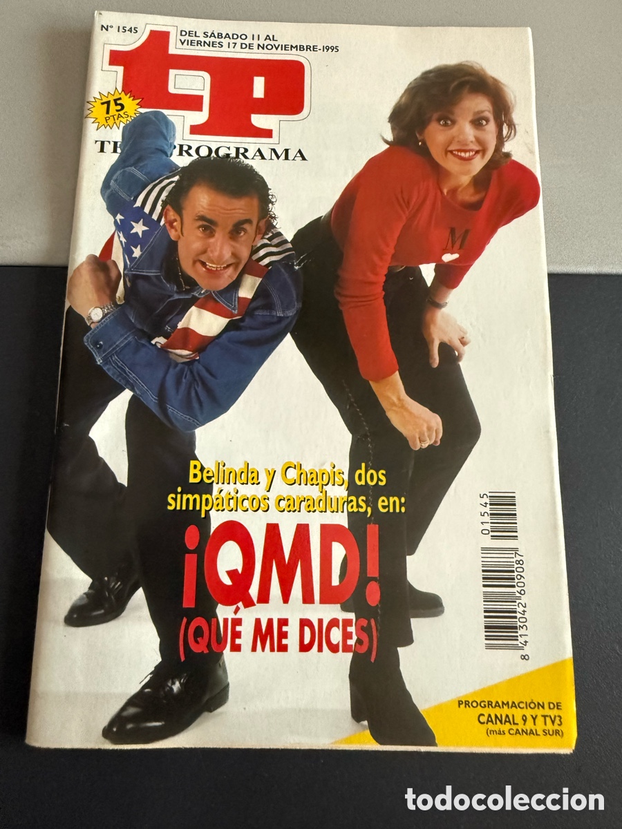 Coleccionismo de revista Teleprograma: TP. n 1545. Teleprograma Noviembre 1995. QMD. QUE ME DICES