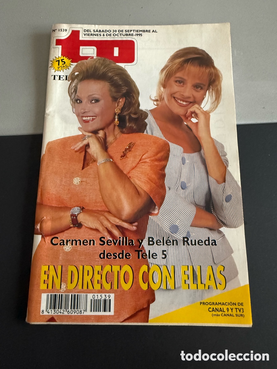 Collectionnisme de Magazine Teleprograma: TP. n 1539. Teleprograma. Octubre 1995. CARMEN SEVILLA- BELEN RUEDA