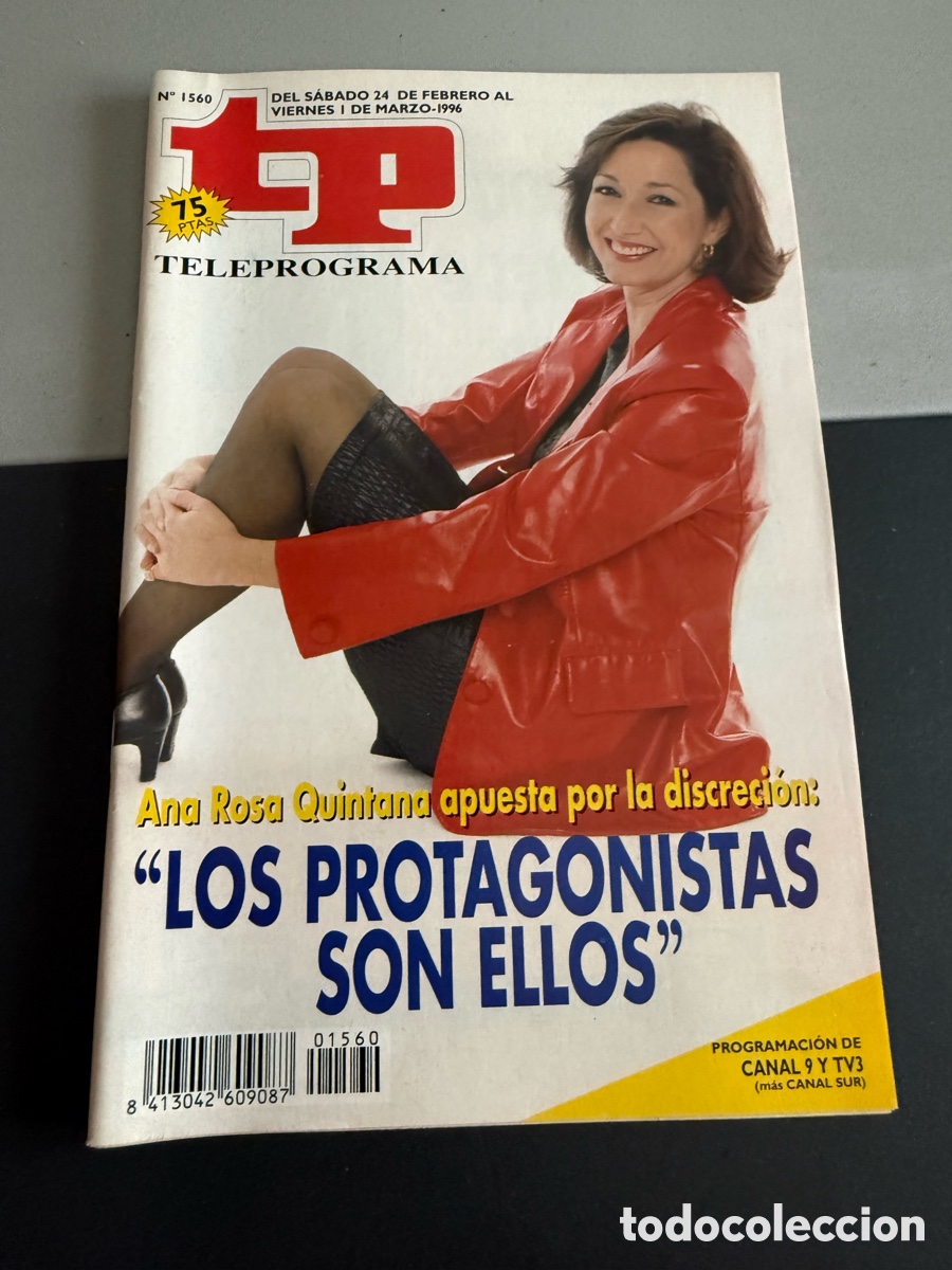 Collectionnisme de Magazine Teleprograma: TP. n 1560. Teleprograma. Marzo 1996. ANA ROSA QUINTANA