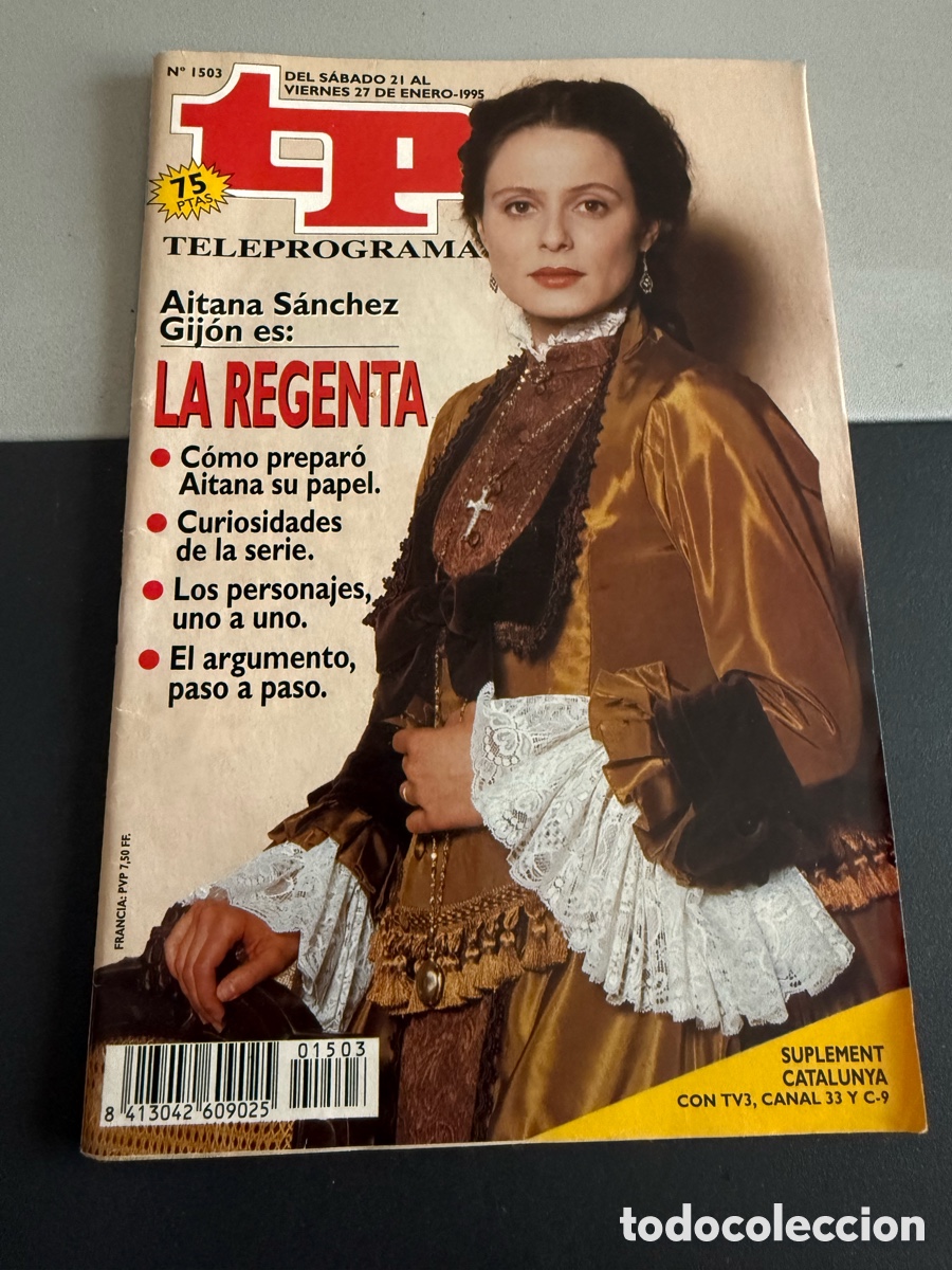 Coleccionismo de revista Teleprograma: TP. Teleprograma. n 1503. Enero 1995. AITANA S&Aacute;NCHEZ GIJ&Oacute;N. LA REGENTA