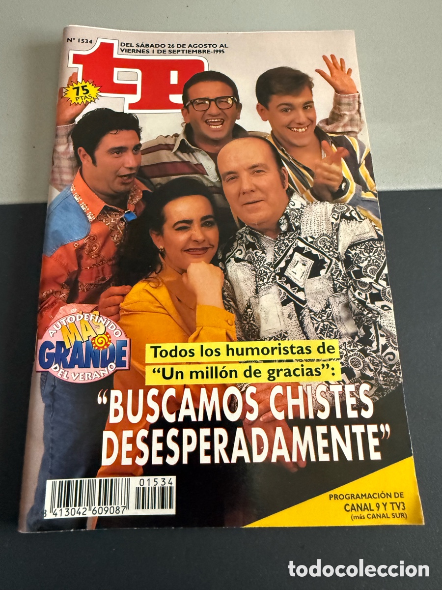 Coleccionismo de revista Teleprograma: TP. Teleprograma n 1534. Septiembre 1995. CHIQUITO DE LA CALZADA