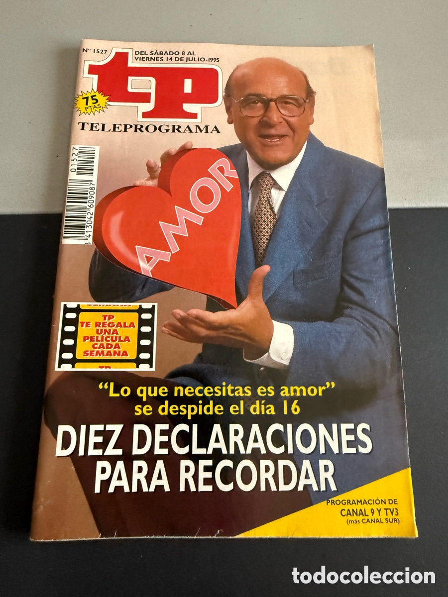 Coleccionismo de revista Teleprograma: TP. Teleprograma n 1527. Julio 1995. JES&Uacute;S PUENTE. LO QUE NECESITAS ES AMOR